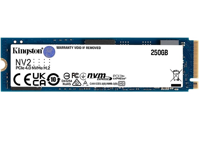 SSD KINGSTON 250GB M.2 2280 NVMe PCIe Gen 4x4 SNV2S/250G    