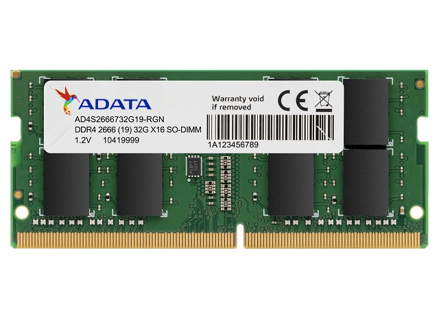 MEMORIA ADATA DDR4 SO-DIMM 8GB/2666 MHZ AD4S26668G19-RGN    