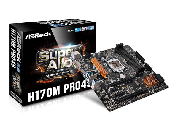 MOTHERBOARD 1151 ASROCK 6th GEN H170M Pro4S                 