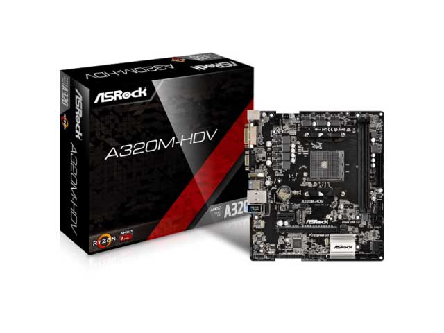 MOTHERBOARD AM4 ASROCK A320M-HDV VGA,HDMI                   