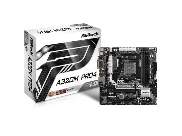 MOTHERBOARD AM4 ASROCK A320M Pro4                           