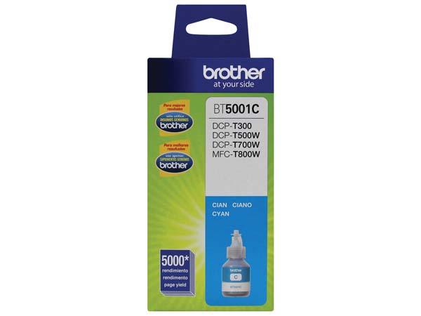 BOTELLA TINTA BROTHER BT5001C SISTEMA CONTINUO              