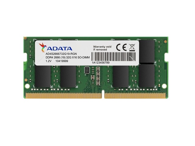 MEMORIA ADATA DDR4 SO-DIMM 16GB/2666 MHZ AD4S2666316G19-S    MEMORIA ADATA DDR4 SO-DIMM 16GB/2666 MHZ AD4S2666316G19-S