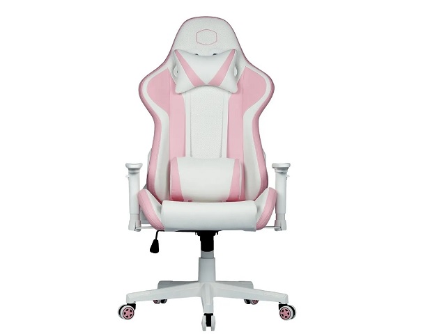 SILLA GAMER COOLER MASTER CALIBER R1S PINK WHITE            