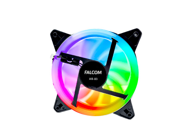 COOLER P/GABINETE C/TENSION CONTROL ARGB FALCOM AS-01a-M     COOLER P/GABINETE C/TENSION CONTROL ARGB FALCOM AS-01a-M